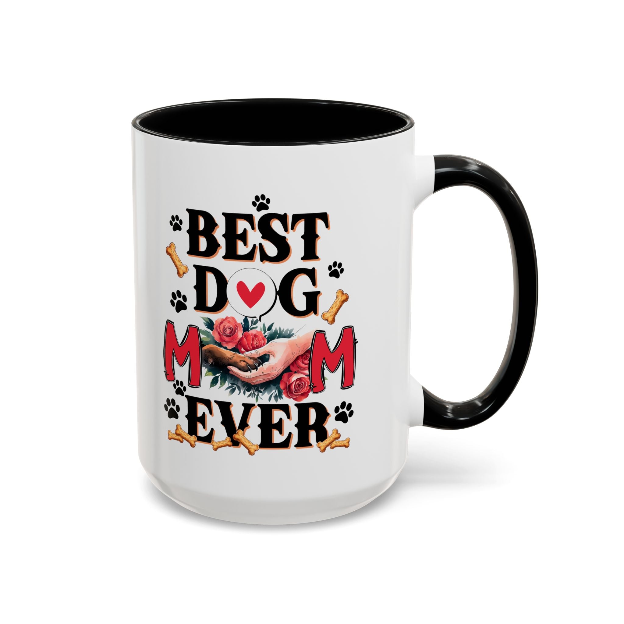 Best Dog Mom Ever Coffee Mug - Perfect Gift for Dog Lovers, Pet Moms, Animal Lovers, Dog-Themed Kitchen Decor, Best Friend Gift