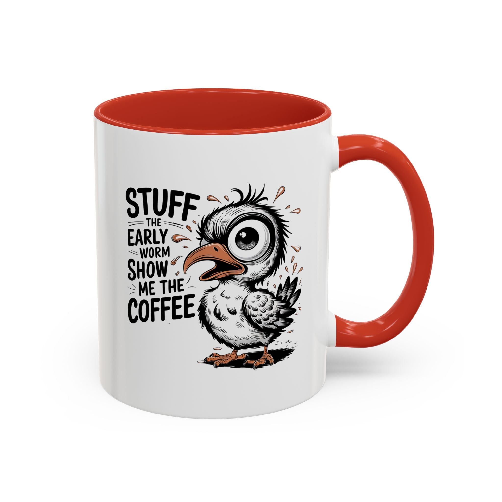 Quirky Coffee Mug with Owl Design | Gift for Coffee Lovers, Unique Office Mug, Fun Morning Coffee Cup, Bird-Themed Mug, Early Bird Gift