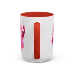 Inspirational Ribbon Coffee Mug - Faith, Hope, Love, Support, Gift for Cancer Awareness, Breast Cancer, Encouragement, Motivational