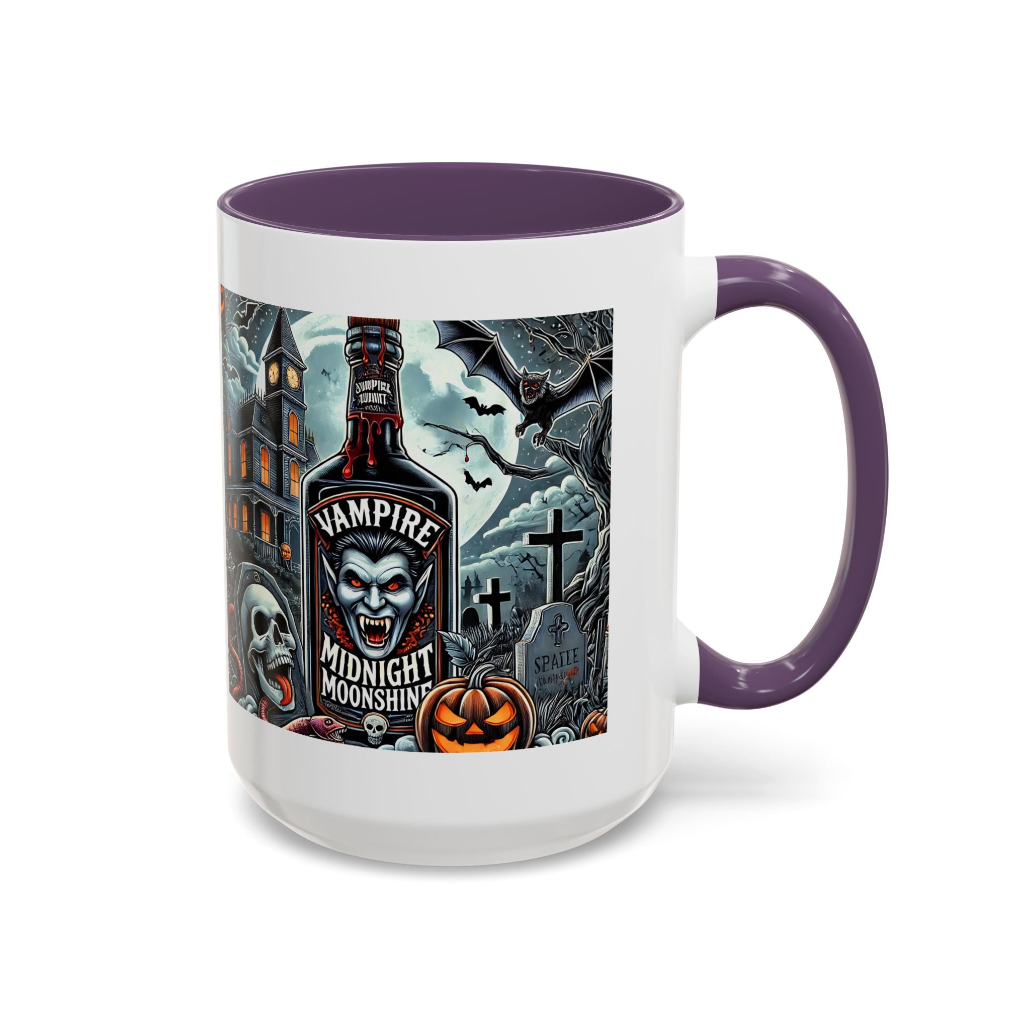 Gothic vampire Halloween Coffee Mug, Spooky Decor, Skull Design, Gift for Horror Lovers,  Party Essential, Unique Drinkware