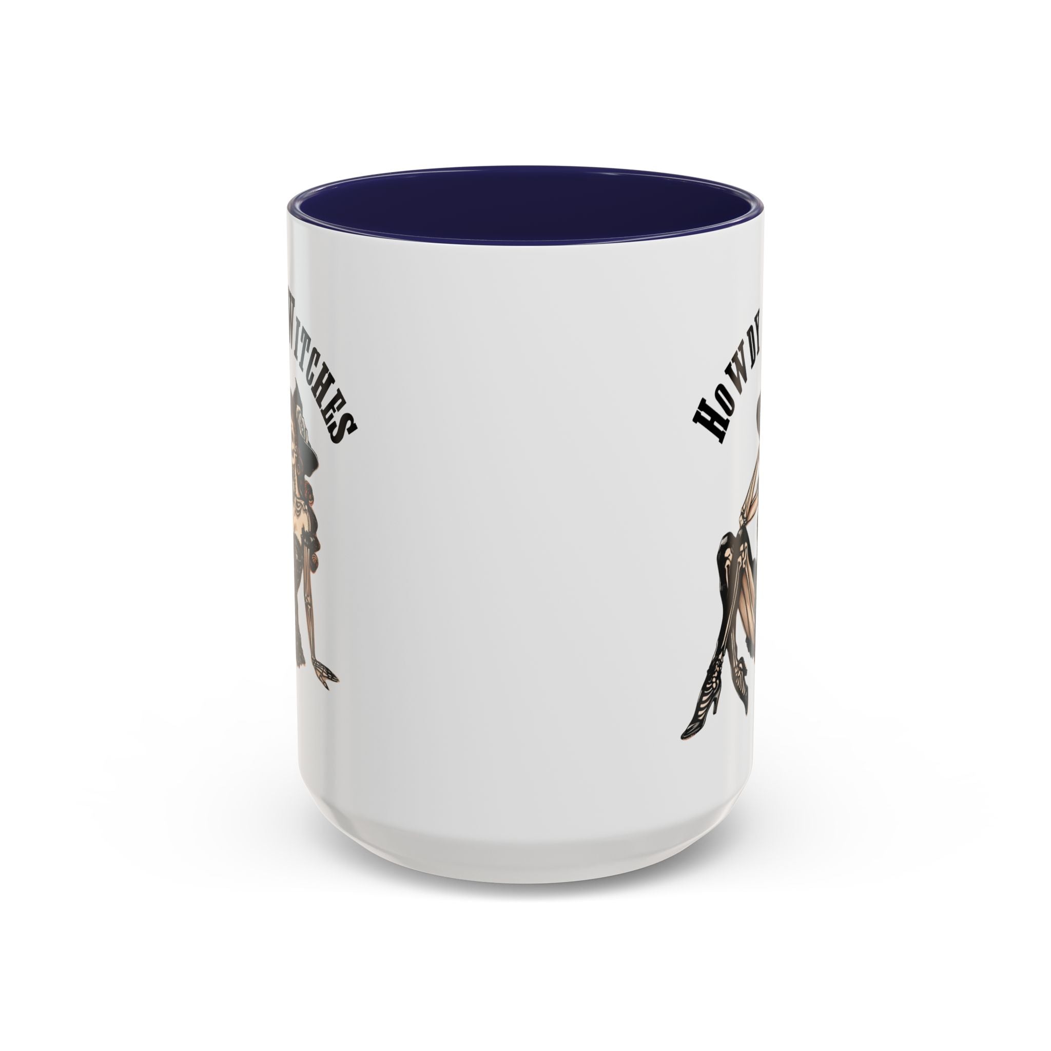 Howdy Witches Coffee Mug - Spooky Halloween Mug, Gift for Witches, Witchy Decor, Gothic Coffee Cup, Skeleton Design