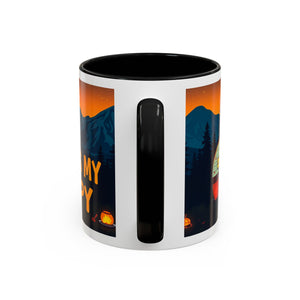 Camping Therapy Mug - Adventure Lover's Coffee Cup, Gift for Campers, Hiking Drinkware, Outdoorsy Coffee Mug, Nature Lover's Cup