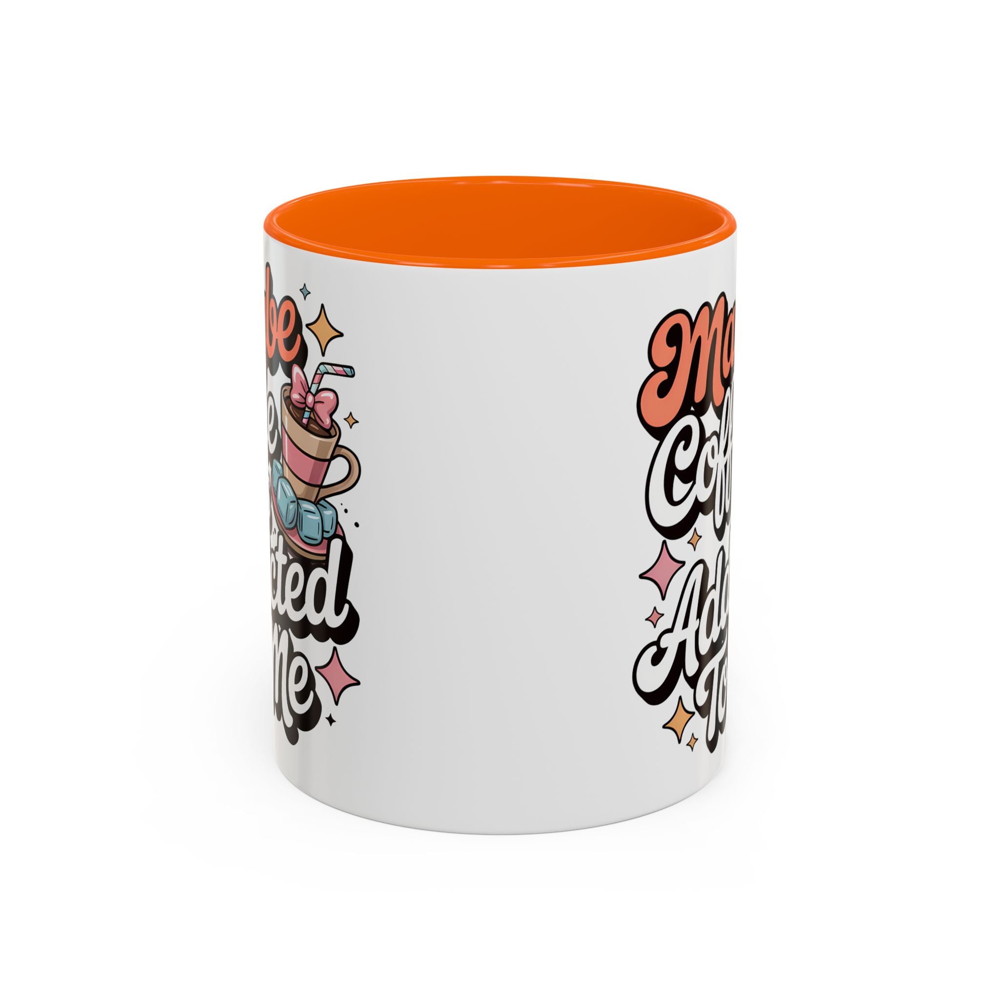 Coffee Addict Accent Mug - Fun Design for Coffee Lovers