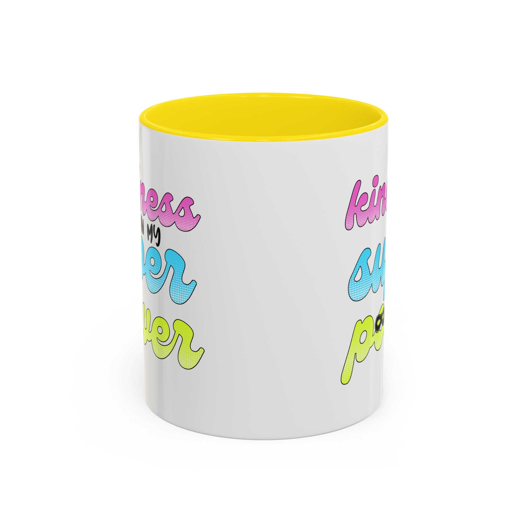 Kindness Superpower Coffee Mug, Inspirational Gift for Friends, Motivational Work Mug, Cute Drinkware for All Occasions, Unique