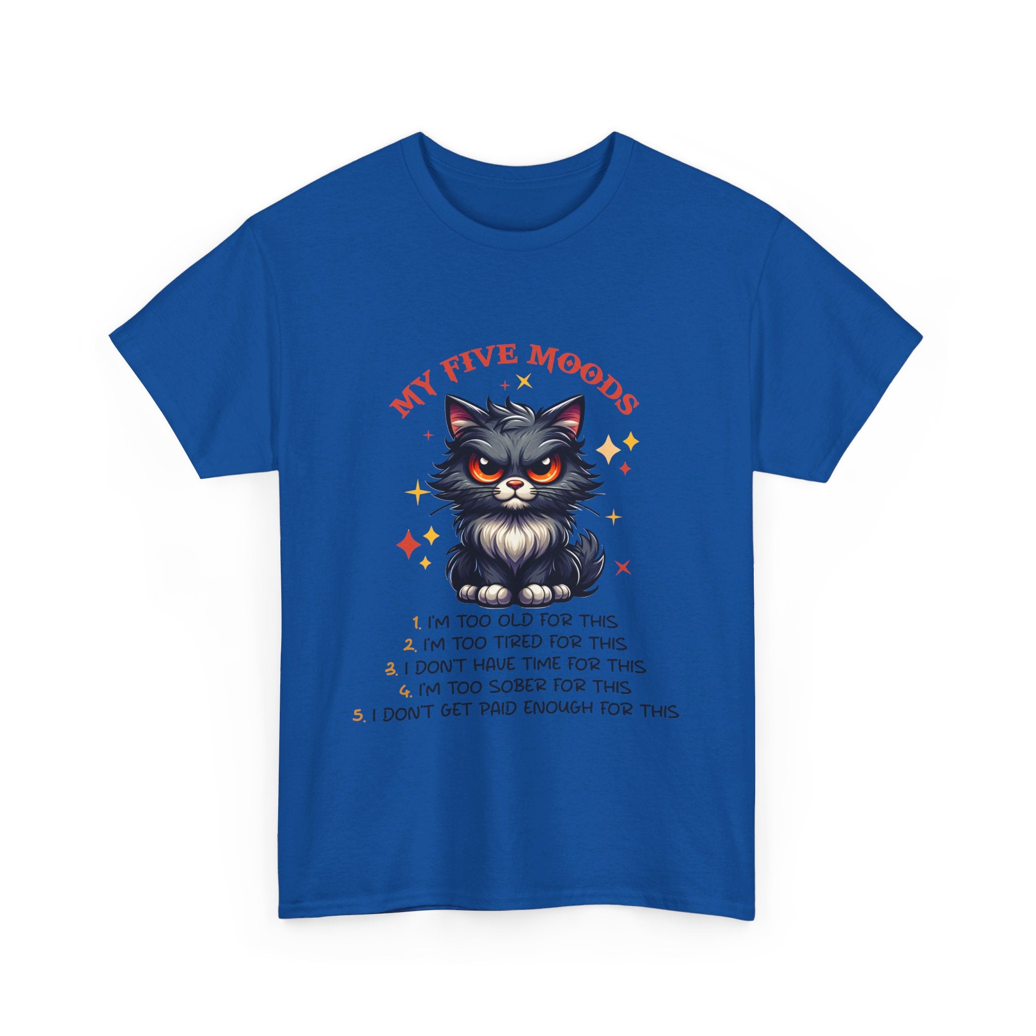 Grumpy cat five moods Unisex Heavy Cotton Tee by the x m world