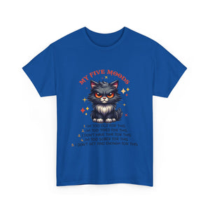 Grumpy cat five moods Unisex Heavy Cotton Tee by the x m world