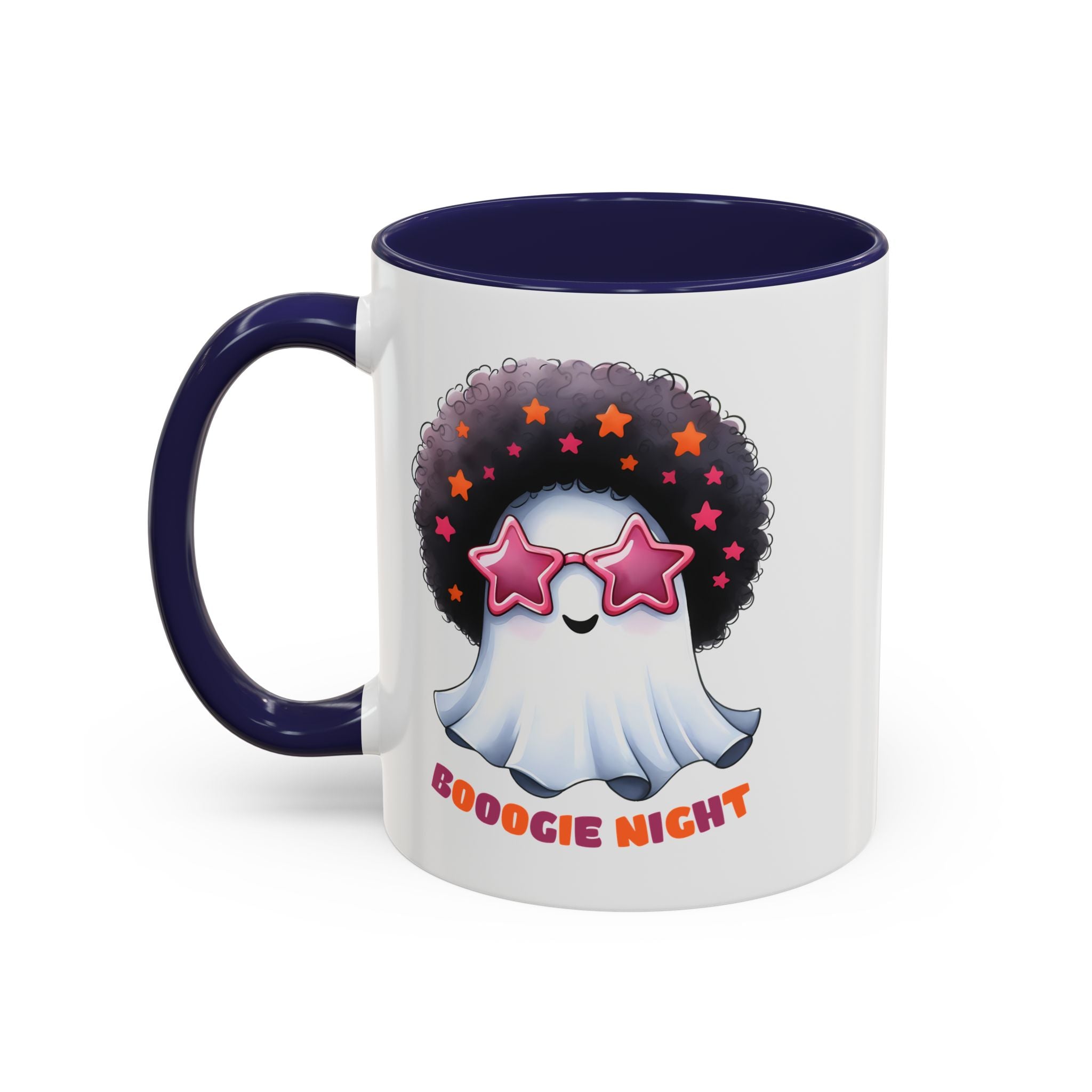 Groovy Ghost Coffee Mug - Fun, Whimsical Mug for Halloween, Parties, Gift for Friends, Unique Home Decor, Boogie Night