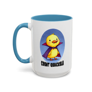 Cute Count Quackula Accent Coffee Mug - Adorable Gift for Coffee Lovers, Halloween Decor, Chick Collectors, Quirky Kitchen