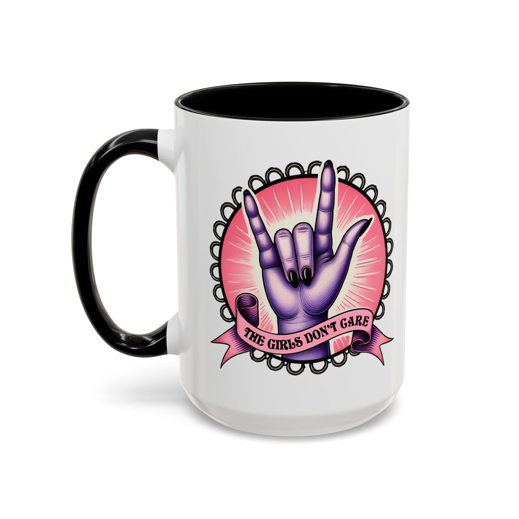 Rock 'n' Roll Accent Coffee Mug - Perfect for Music Lovers, Gift for Her, Unique Office Mug, Fun Coffee Cup, Empowering Gift Idea