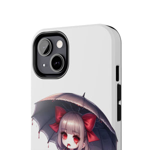 vampire girl horror art Tough Phone Cases