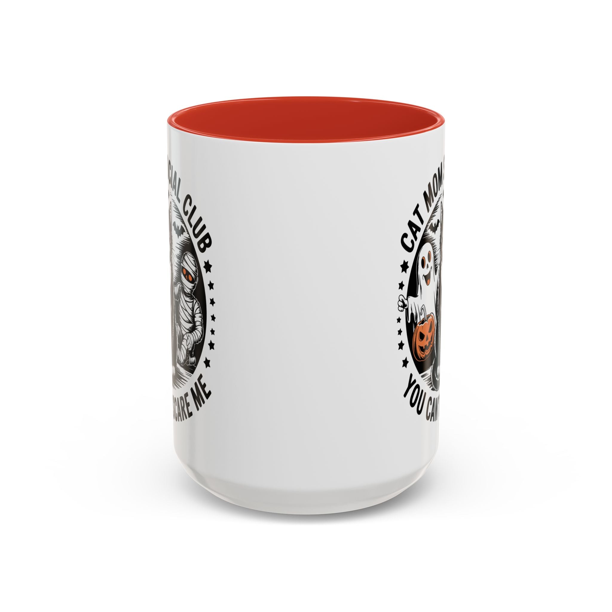 Halloween Cat Mom Coffee Mug - Spooky Social Club Design