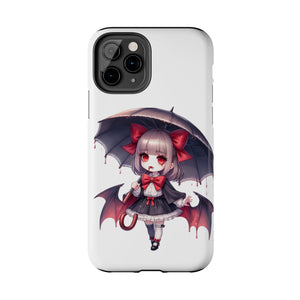 vampire girl horror art Tough Phone Cases