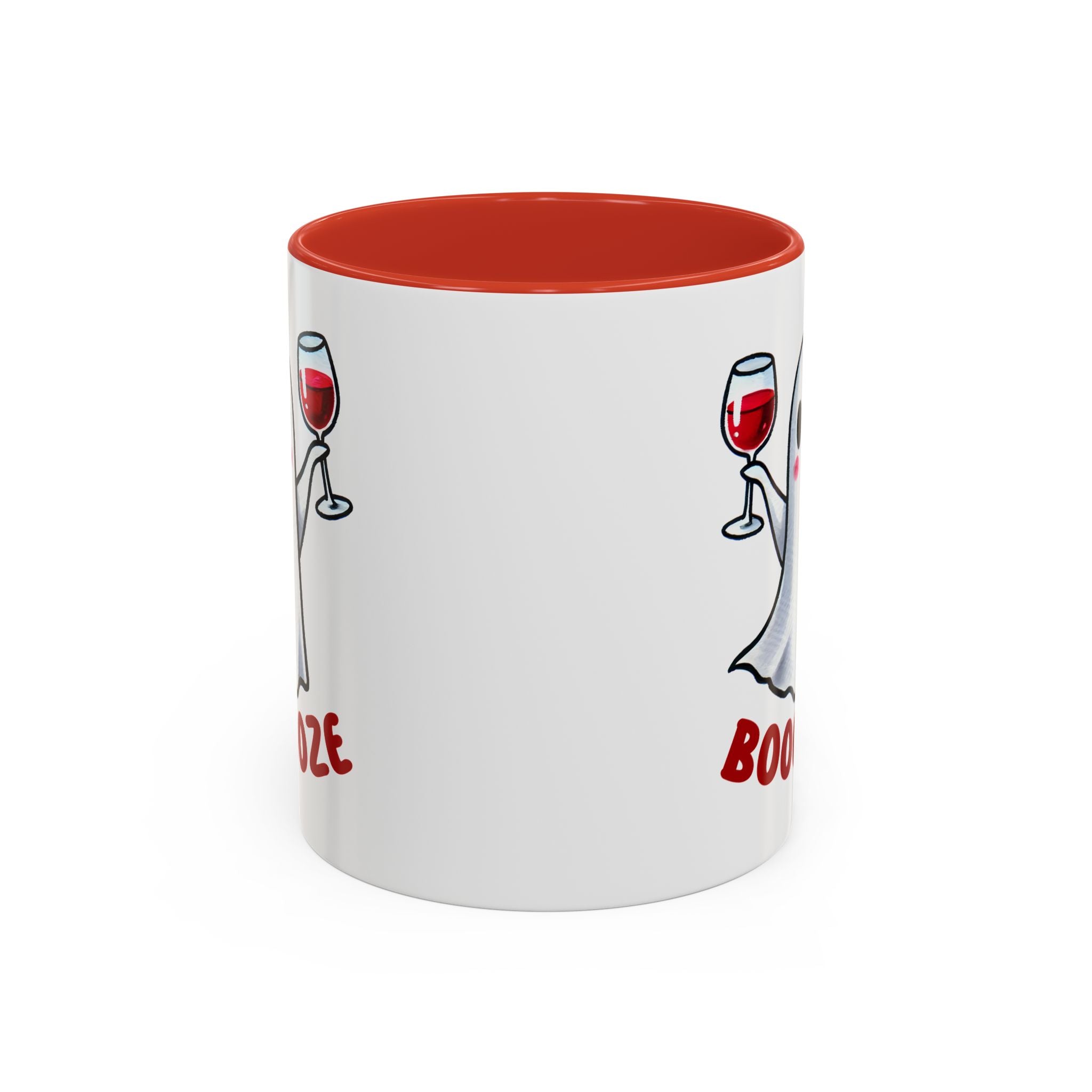 Boozy Ghost Accent Coffee Mug | Funny Halloween Tea Cup, Spooky Gift, Halloween Decor, Ghost Mug for Parties, Unique Drinkware