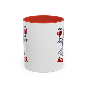 Boozy Ghost Accent Coffee Mug | Funny Halloween Tea Cup, Spooky Gift, Halloween Decor, Ghost Mug for Parties, Unique Drinkware