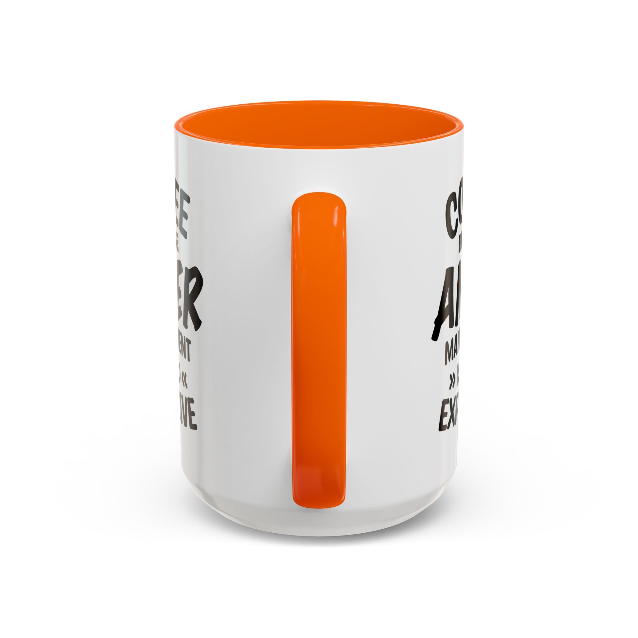 Funny Anger Management Coffee Mug, Gift for Coffee Lovers, Stress Relief, Black Accent, Humorous Cup for Friends, Office Humor, Funny Gifts