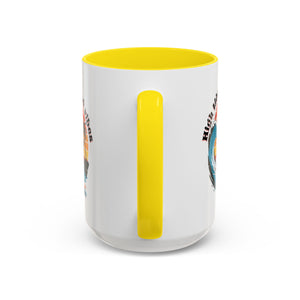 Surfing Cat Coffee Mug - High Tides & Good Vibes - Beach Lover Gift animal lover funny