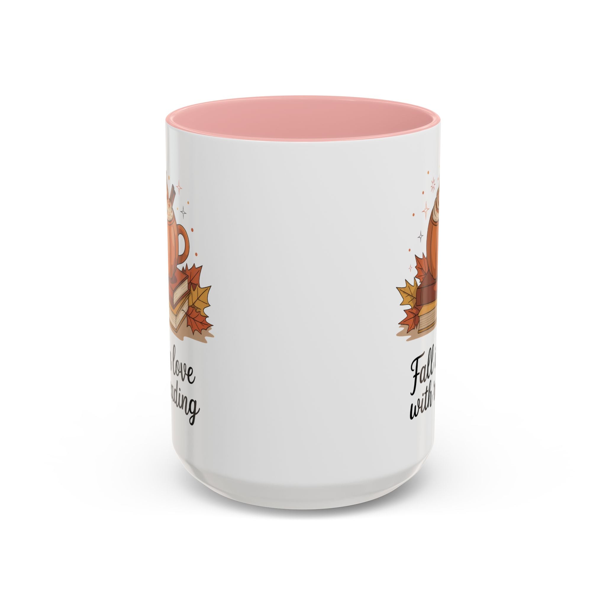 Fall-Themed Coffee Mug for Book Lovers