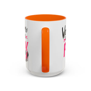 Breast Cancer Awareness Coffee Mug, Inspirational Gift, Warrior Mug, Pink Ribbon Awareness, Supportive Beverage Cup