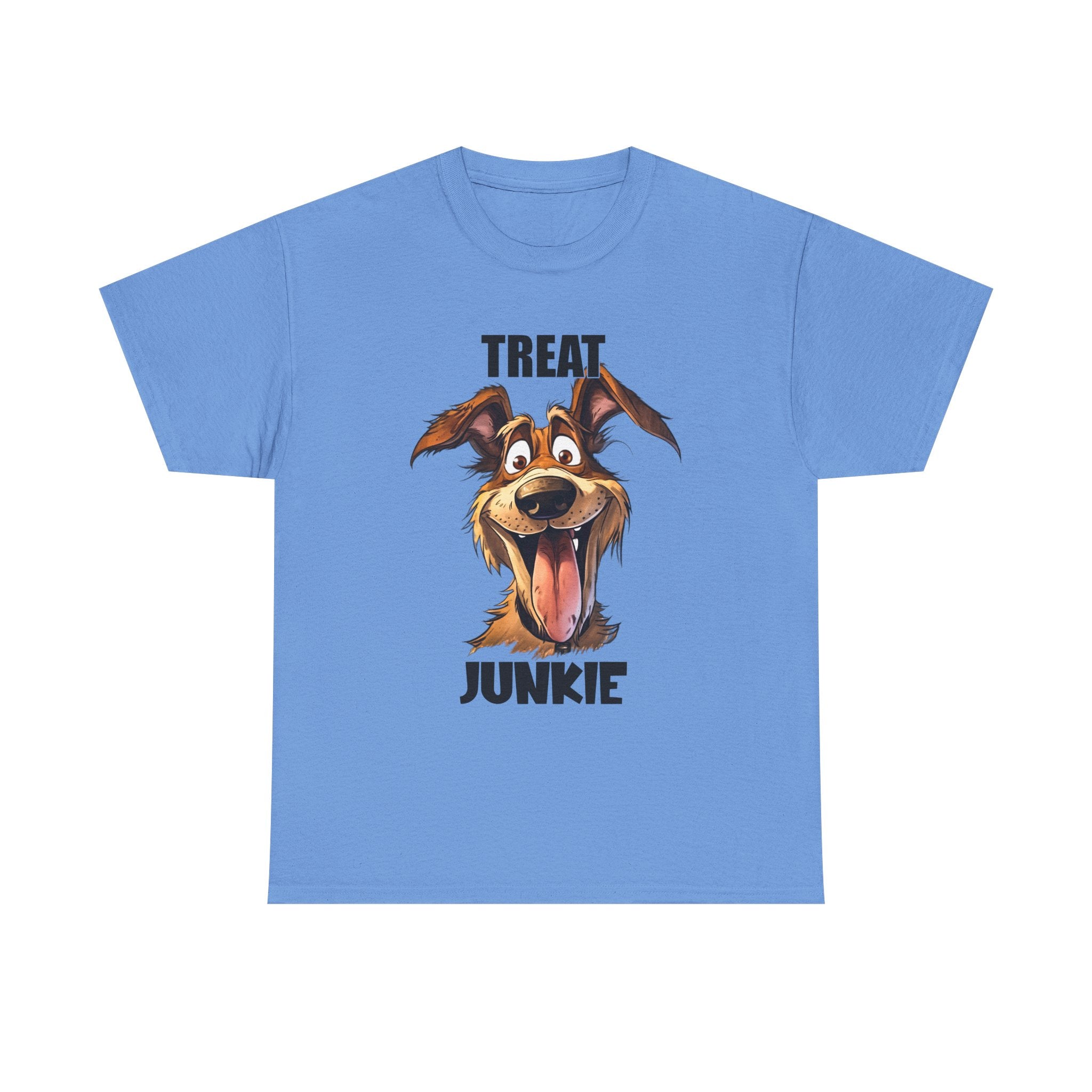 Dog Lovers Treat Junkie Tee, Unisex Dog T-Shirt, Pet Owner Gift, Funny Dog Shirt, Animal Lover Apparel, Dog Enthusiast Gift
