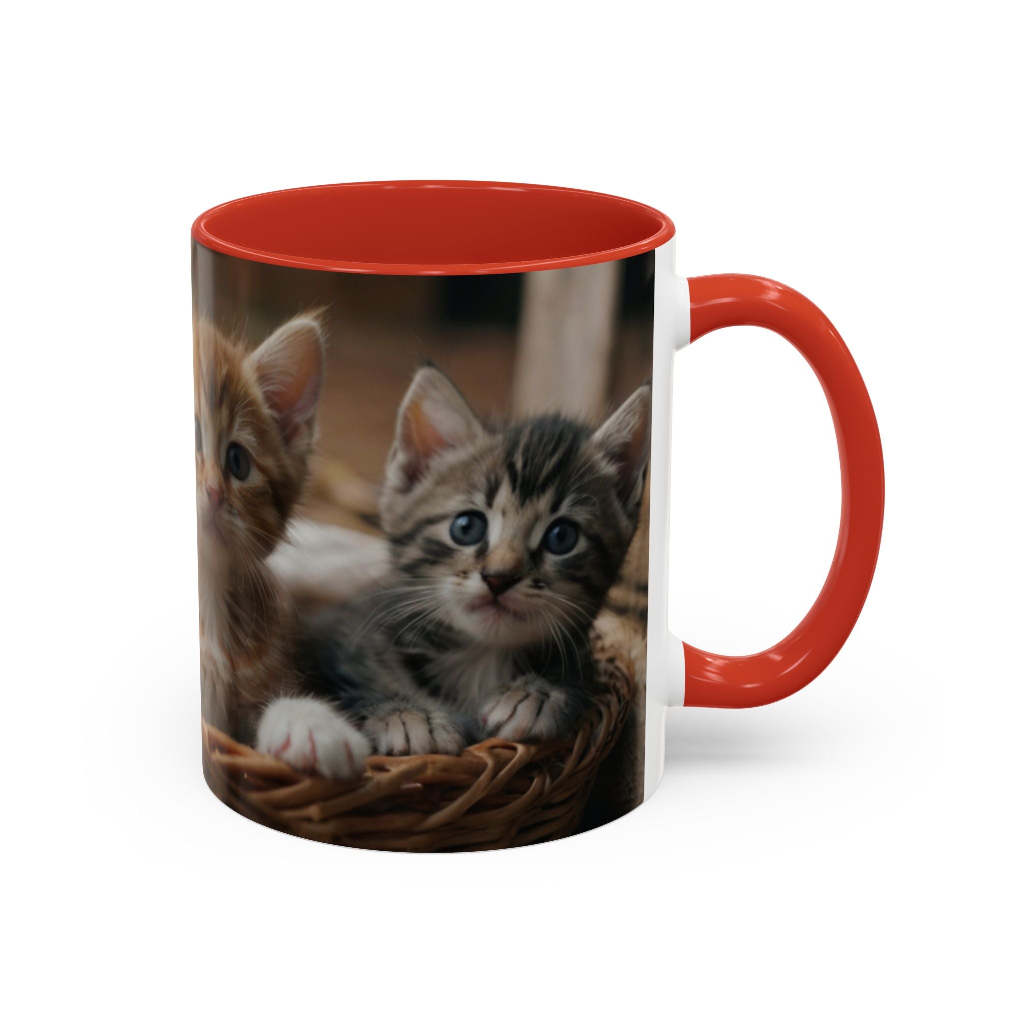 Cute Cat Accent Coffee Mug - 11oz & 15oz family of cats