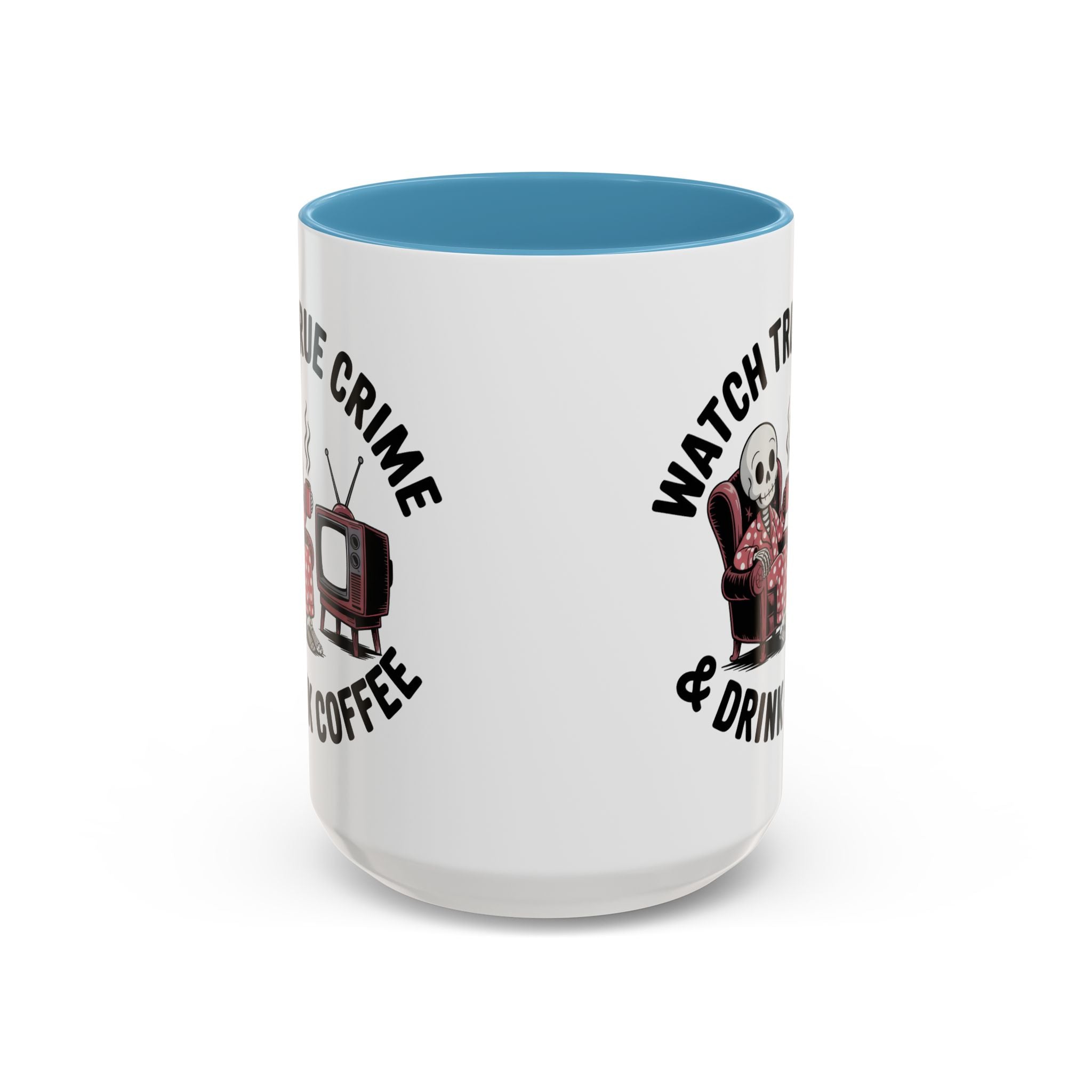 watch True Crime drink coffee  Coffee Mug hobby fun