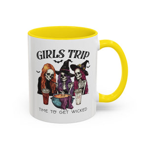 Wicked Girls Trip Coffee Mug, Halloween Gift, Spooky Vibes, Friends Gatherings, Witchy Decor, Fun Drinking Mug