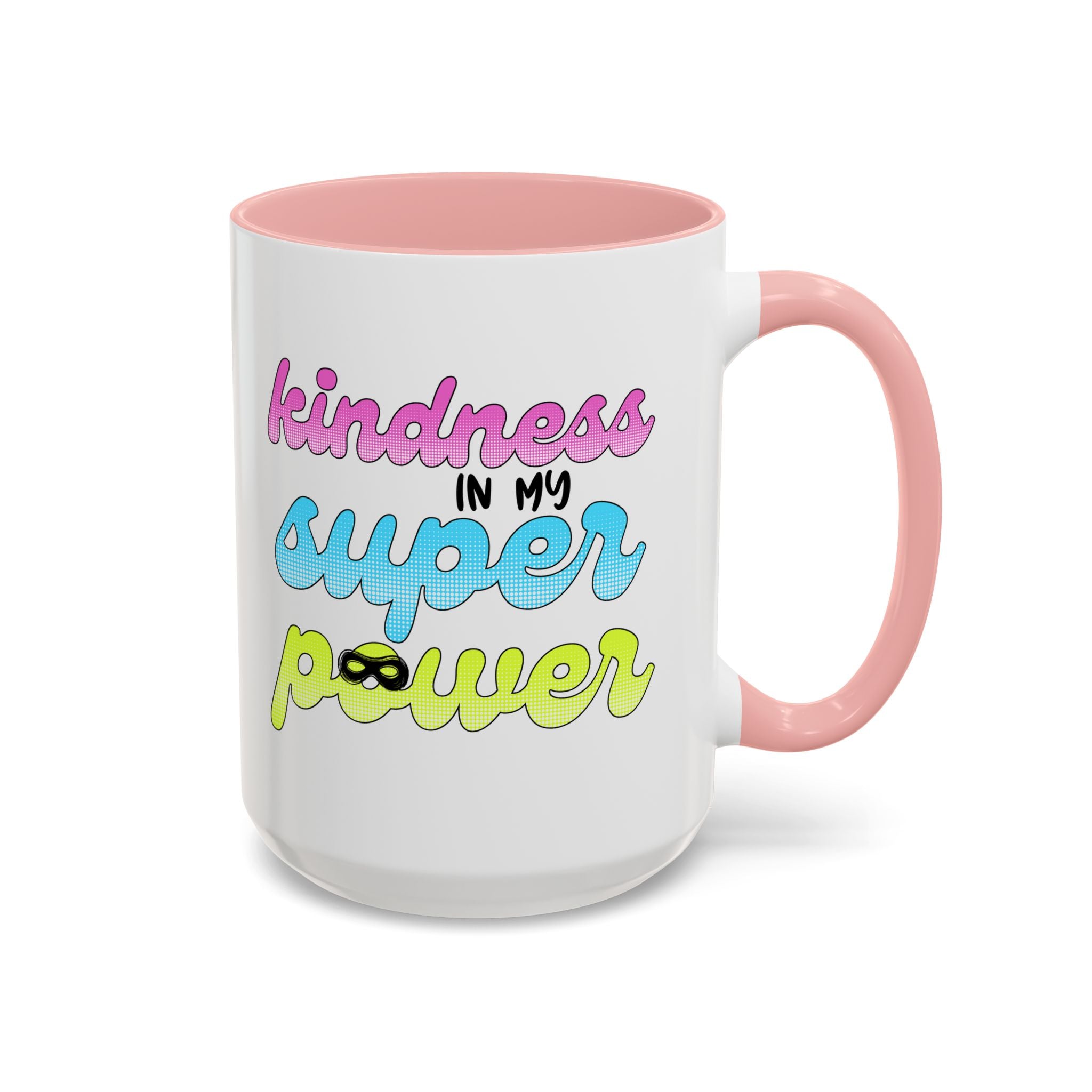 Kindness Superpower Coffee Mug, Inspirational Gift for Friends, Motivational Work Mug, Cute Drinkware for All Occasions, Unique