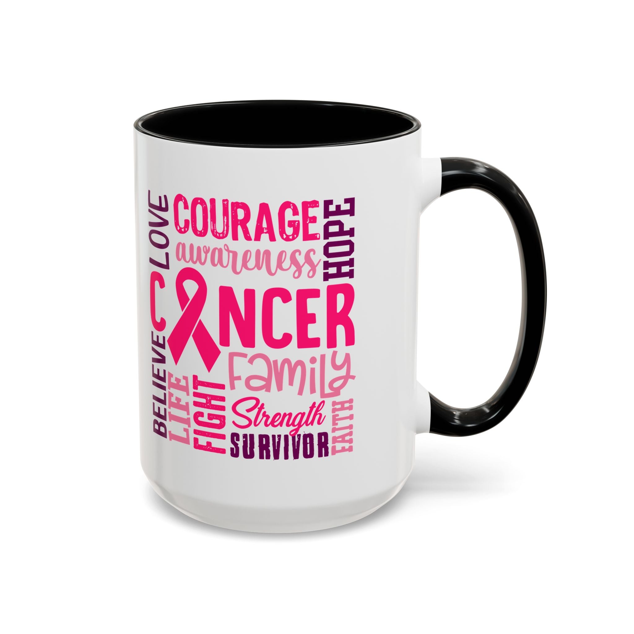 Inspirational Cancer Awareness Coffee Mug, Support Gift, Hope for Survivors, Breast Cancer Month, Motivational Mug, Encouragement Mug