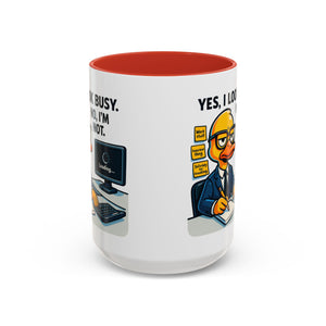 Funny Office Mug, Quirky Coffee Cup, Duck Humor Mug, Gift for Coworkers, Cute Desk Mug