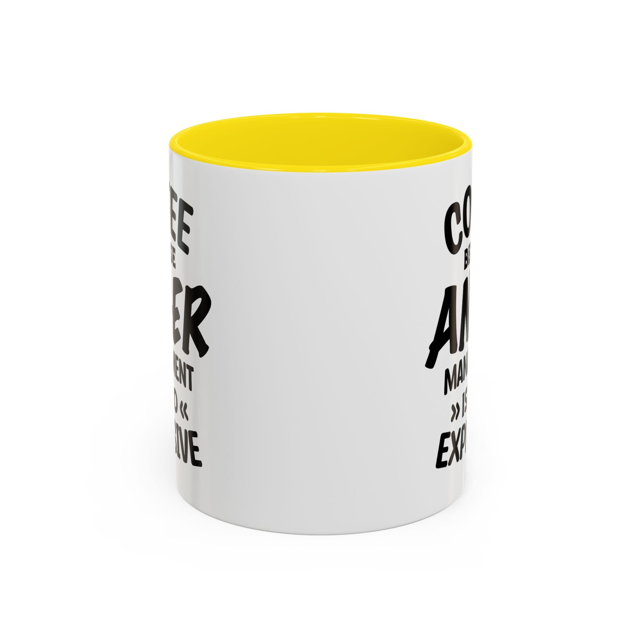 Funny Anger Management Coffee Mug, Gift for Coffee Lovers, Stress Relief, Black Accent, Humorous Cup for Friends, Office Humor, Funny Gifts