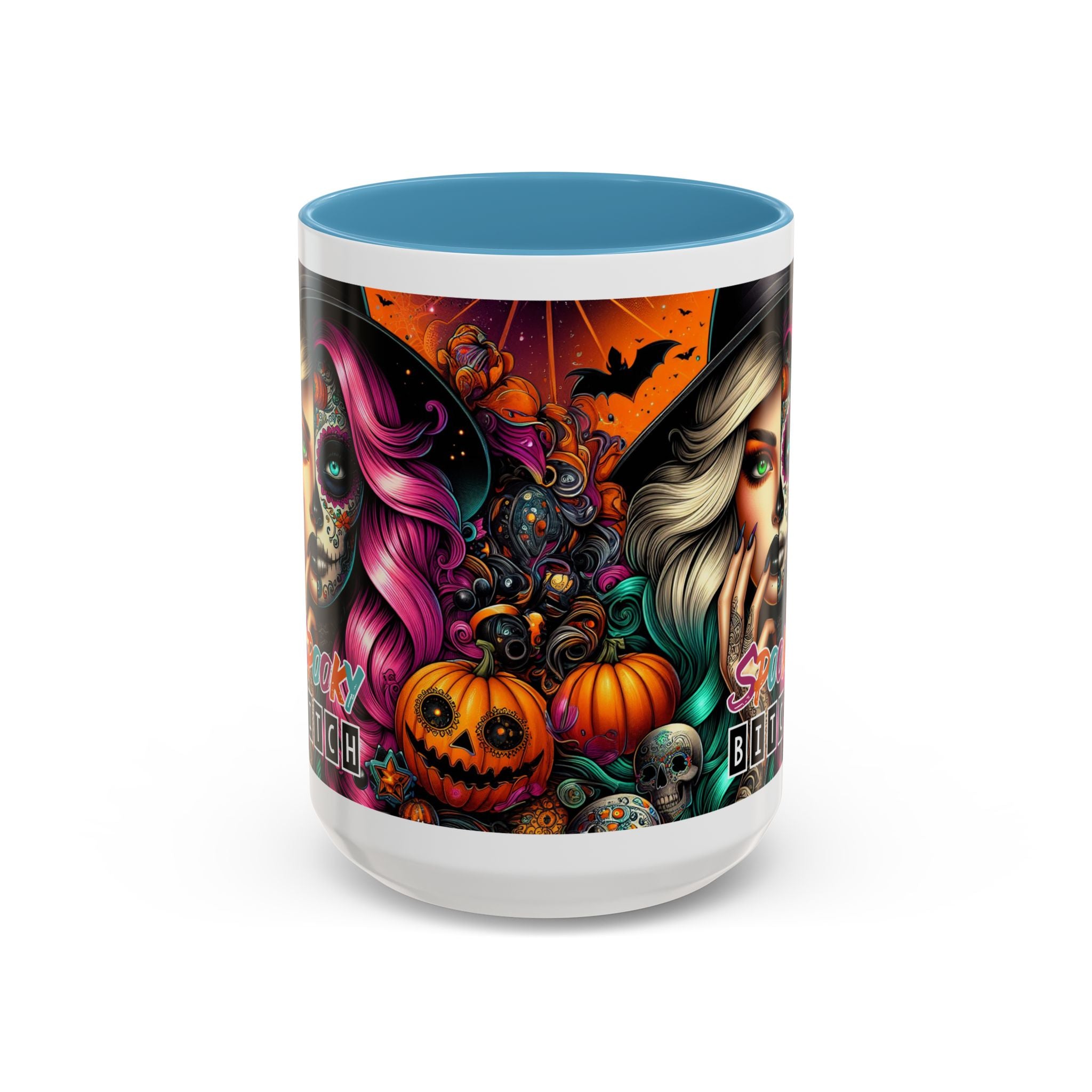 Spooky Bitch Halloween Coffee Mug - 11oz & 15oz | Witchy Vibes for Gifting, Halloween Decor, Fun Coffee Lover Gift, Spooky Season Must-Have