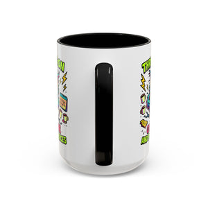 Thriving on Caffeine Mug | Funny Owl Coffee Cup | Gift for Coffee Lovers | Cute Kitchen Decor | Birthday, Holiday Gift