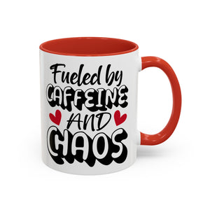 Caffeine Chaos Mug - Perfect for Coffee Lovers, Funny Gift for Friends, Home Office Essential, Birthday, Coffee Break