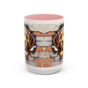 Cute Dog Accent Coffee Mug - Perfect Gift for Pet Lovers, Animal Lovers, Home Decor, Coffee Lovers, Unique Kitchenware