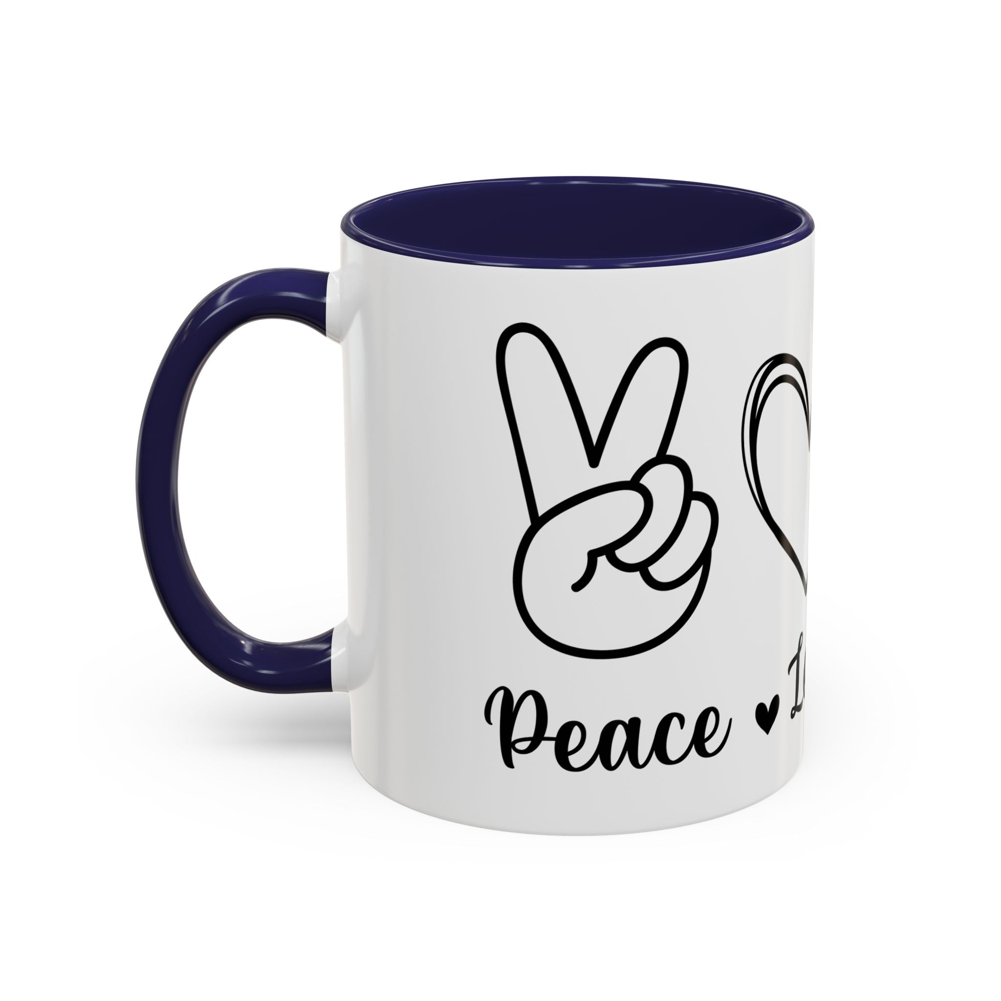 peace love coffee Accent Coffee Mug (11, 15oz)