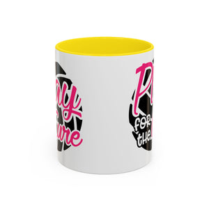 Volleyball  Coffee Mug, Play for the Cure Cup, Sports Gift , Athletes, Cancer Awareness, Inspirational Mug