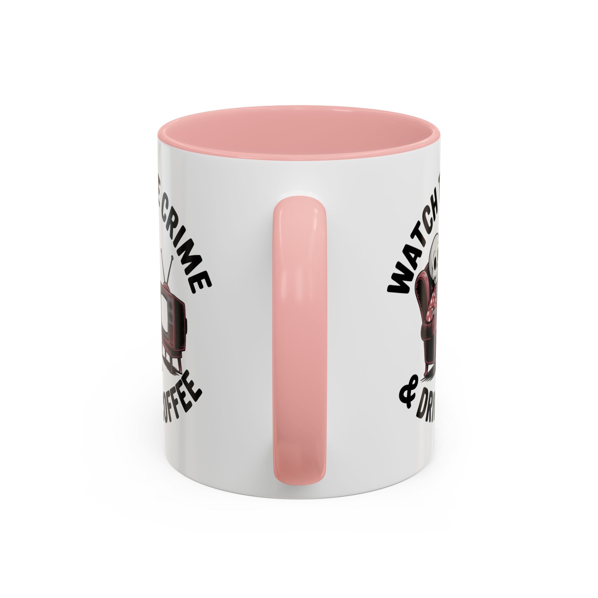 watch True Crime drink coffee  Coffee Mug hobby fun