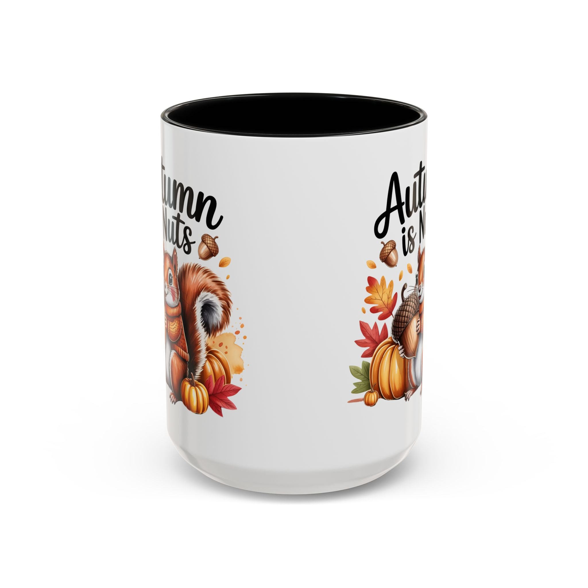 Autumn is nuts  Accent Coffee Mug - Perfect for Fall Celebrations nature and animal lovers