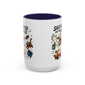 Silly Goose Coffee Mug - Fun Gift for Animal Lovers, Quirky Desk Decor, Inspirational Drinkware, Home & Office Tea Cups
