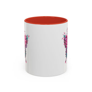 Stronger Than The Storm Accent Coffee Mug - Inspirational Butterfly Design