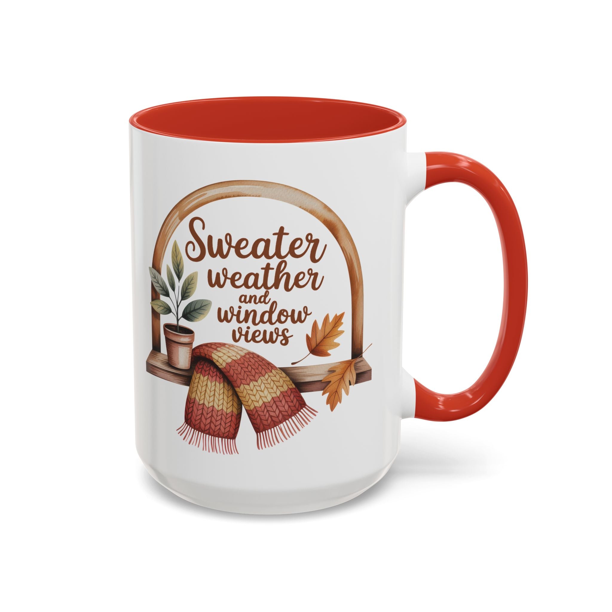 Sweater Weather Coffee Mug - Cozy Autumn Vibes fall season vibe winter gateway