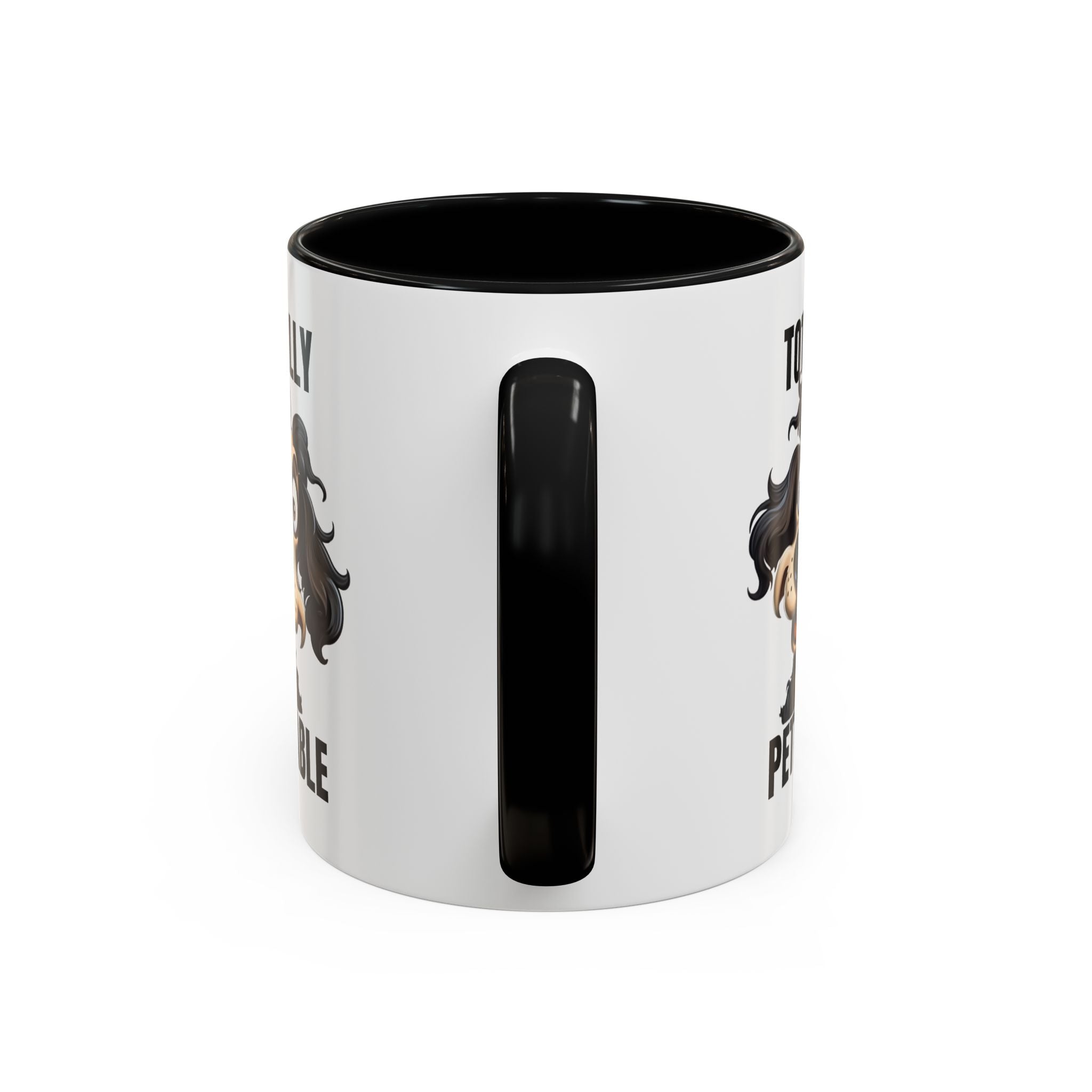 Totally Pettable Coffee Mug, Dog Lover Gift, Animal Print Mug, Funny Pet Mug, Customizable Coffee Cup, Gift for Pet Owners