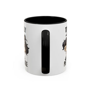 Totally Pettable Coffee Mug, Dog Lover Gift, Animal Print Mug, Funny Pet Mug, Customizable Coffee Cup, Gift for Pet Owners