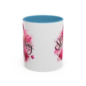 Empowering Pink Ribbon Coffee Mug - Gift for Survivors, Breast Cancer Awareness, Motivational Mug, Inspirational Drinkware, Self-Care Gift