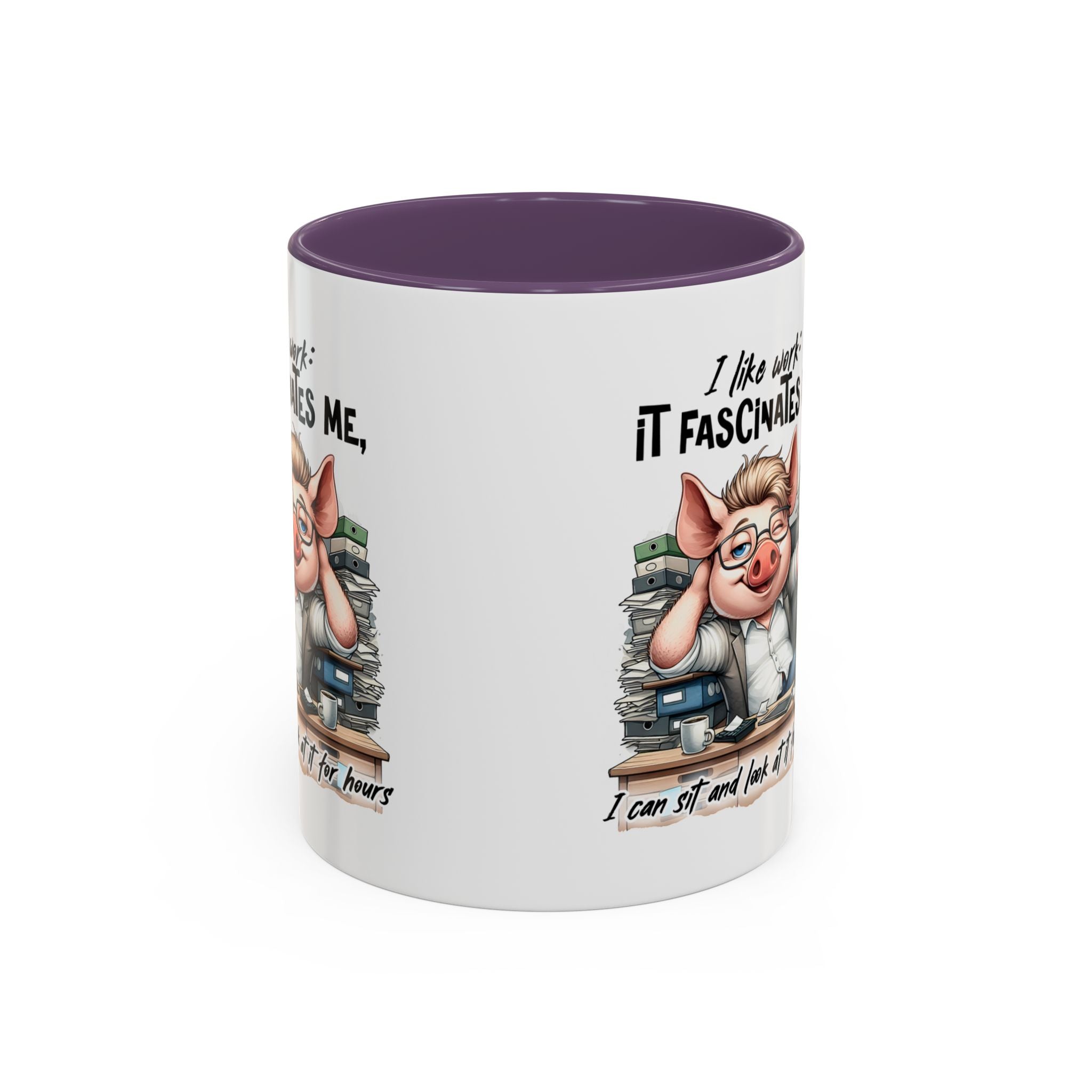 Whimsical Pig Coffee Mug, Funny Gift for Animal Lovers, Unique Office Mug, Cute Coffee Cup, Perfect for Birthdays, Holidays
