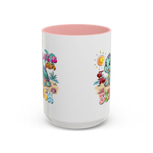Beach Vibe Accent Coffee Mug - "Life is Better at the Beach" Design turtle animal lover