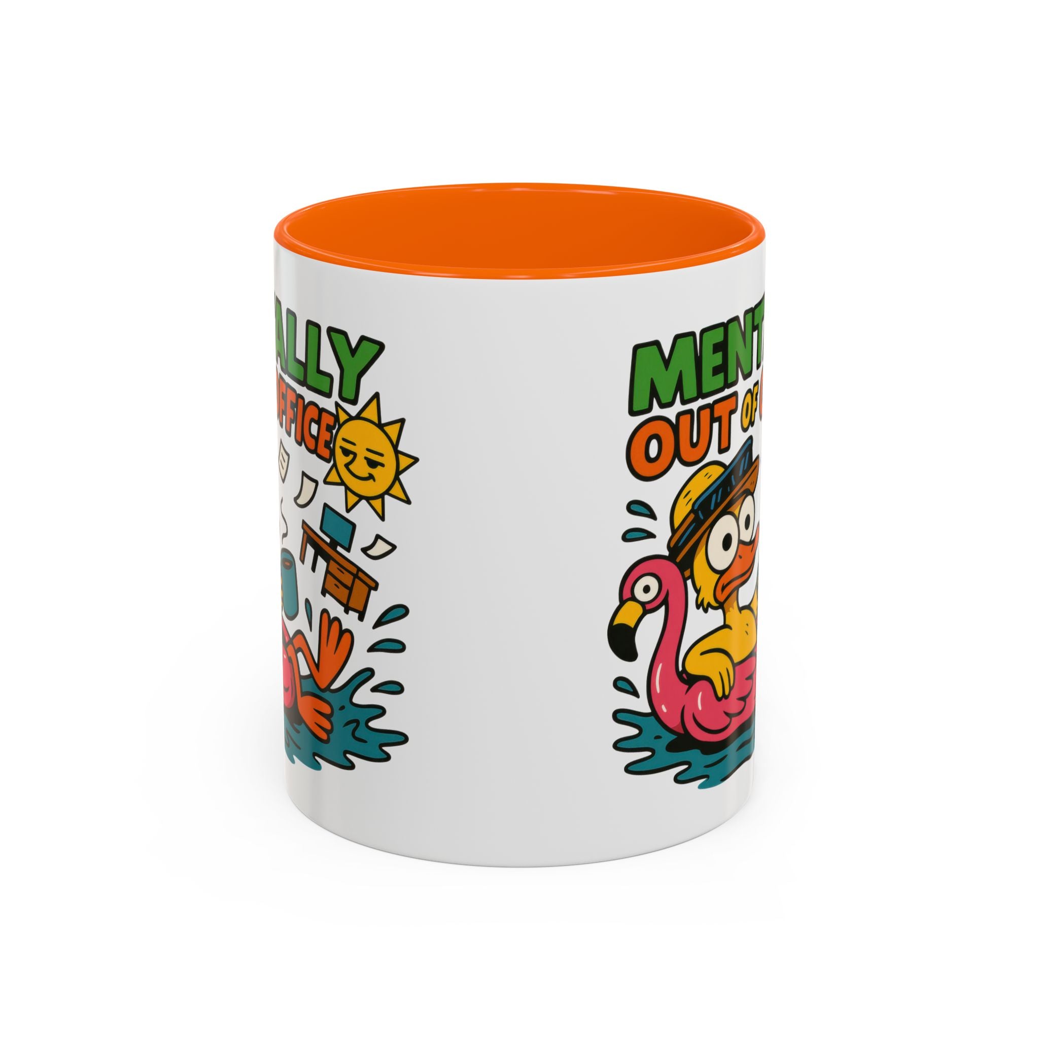 Fun Summer Coffee Mug, Quirky Gift for Beach Lovers, Office Humor Mug, Relaxation, Vacation, Cute Animal Design