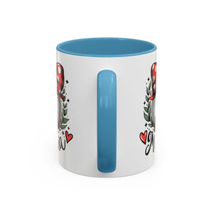 Mama's Accent Coffee Mug | Baseball & Heart Design | Gift for Mom, Mother's Day, Birthday, Coffee Lovers, Baseball Fans