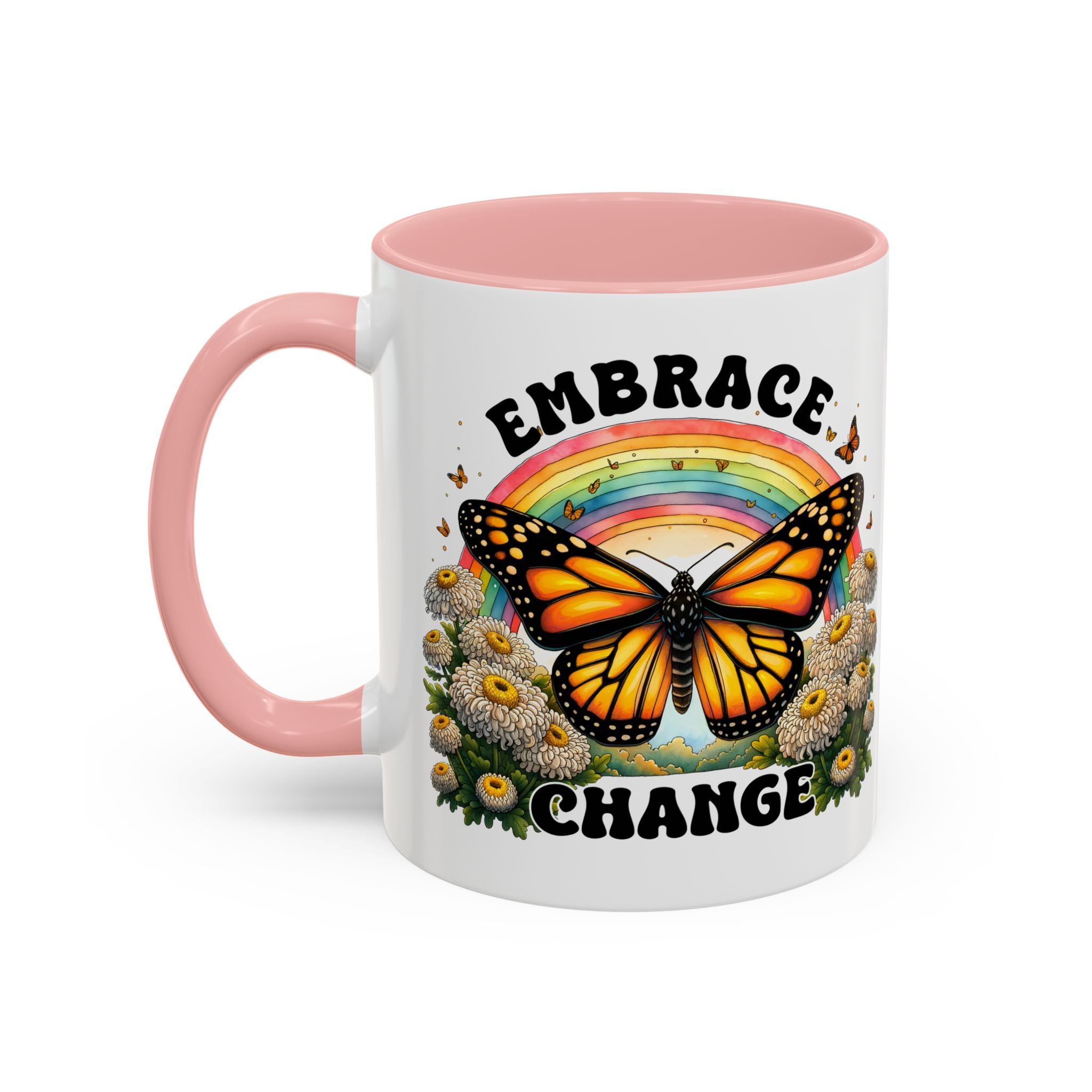 Embrace Change Butterfly Coffee Mug – Inspirational Gift for Nature Lovers