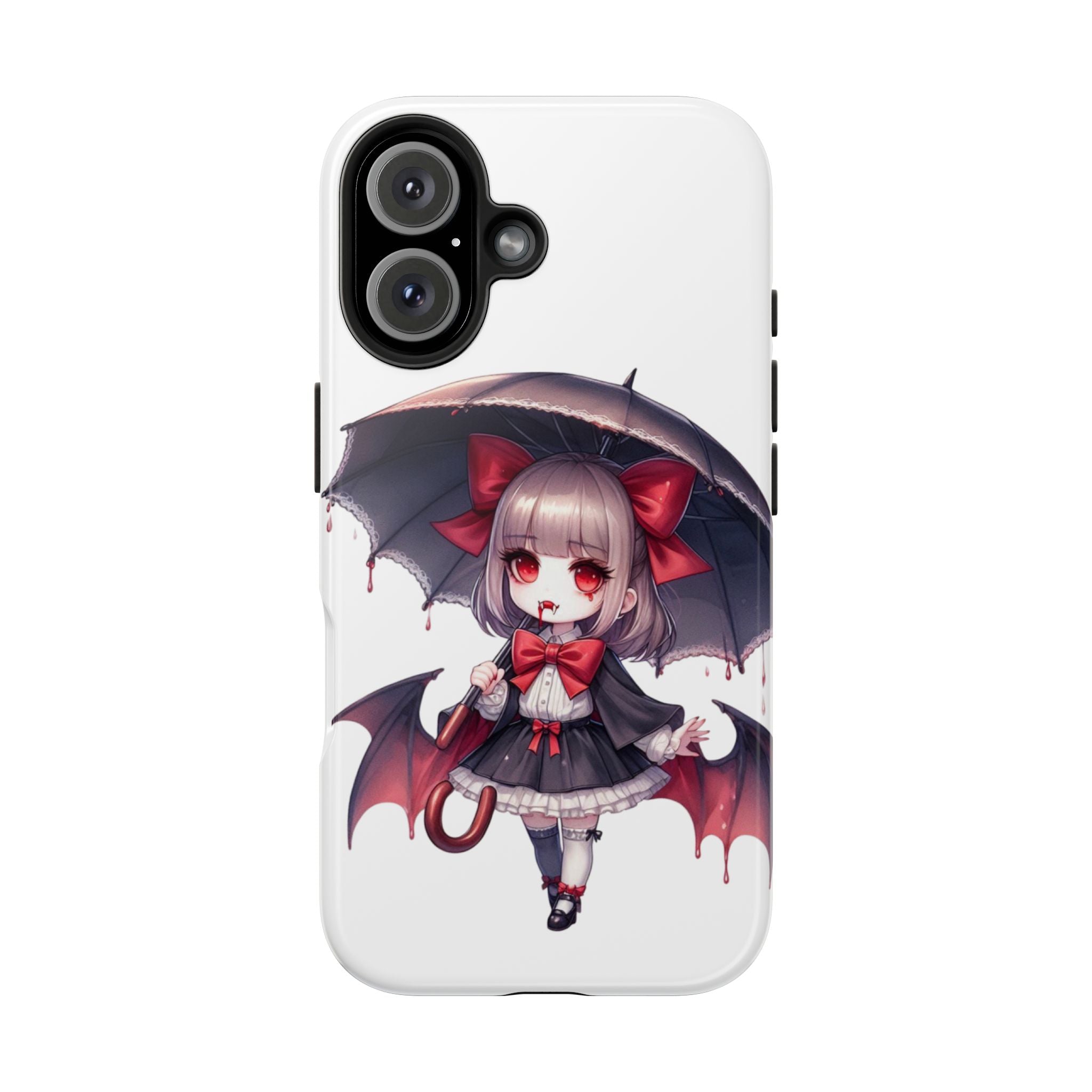 vampire girl horror art Tough Phone Cases